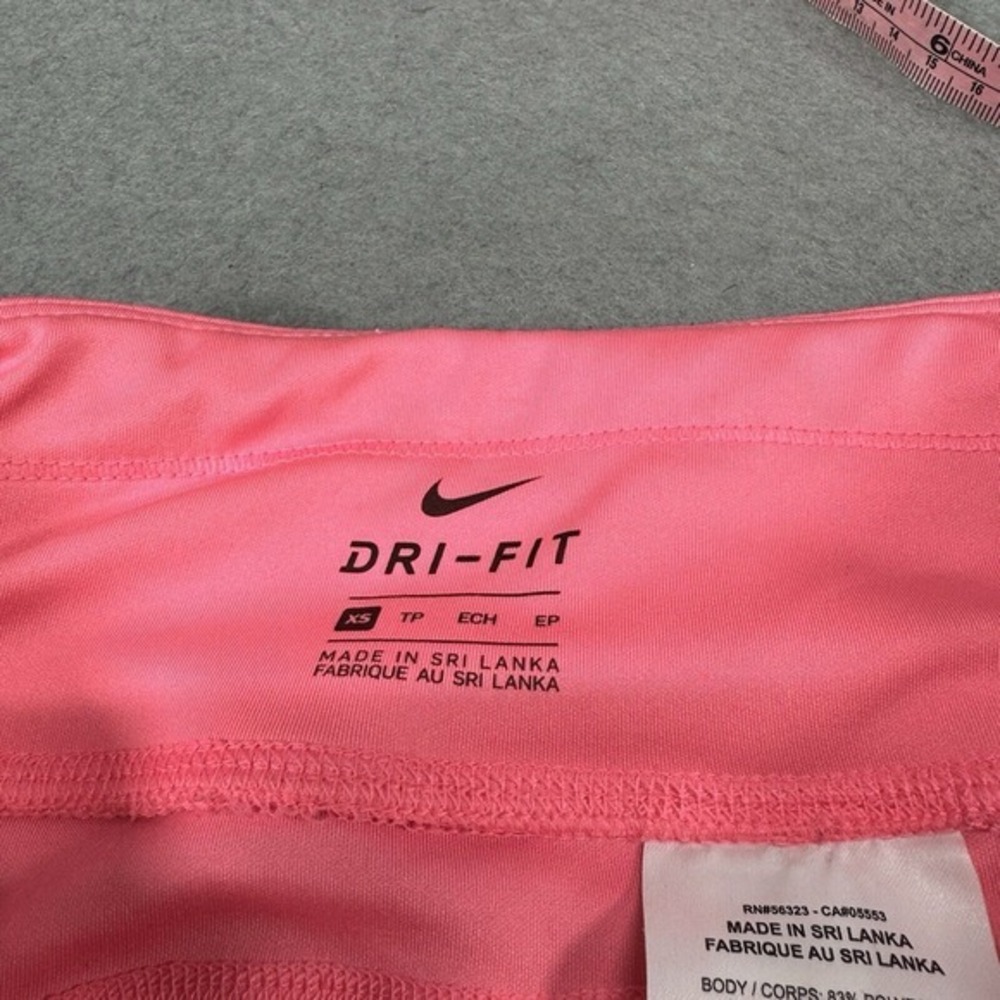 Nike Fast Running Shorts Womens Size XS Pink Glow‎ Dri-Fit Mid Thigh Barbiecore - Picture 9 of 12